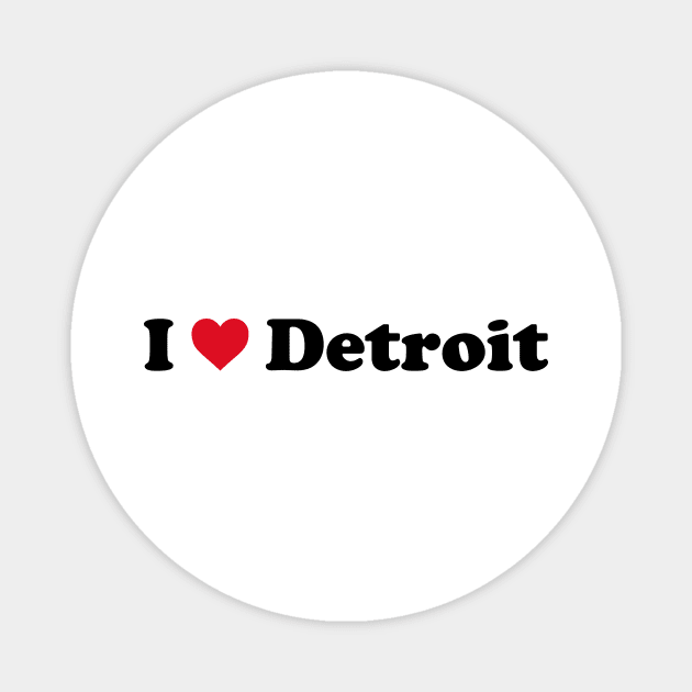 I Love Detroit Magnet by Novel_Designs